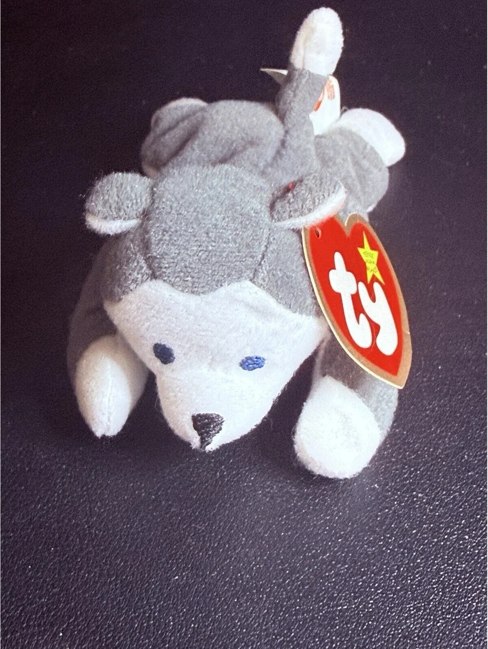 NWT Ty 1990s Nook The Husky Teenie Beanie Baby, 5x2”, FREE SHIPPING